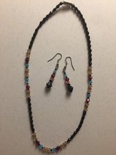 Collana di perle multicolore