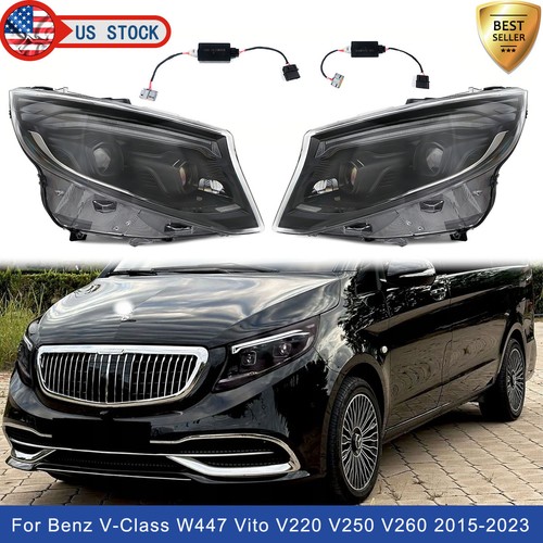 Pair led front headlights - pair,