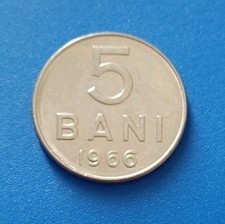 🇷🇴 ROMANIA 🇷🇴 MONETA COIN 5 BANI 1966 COMUNISMO CEAUSESCU SOCIALISTA 