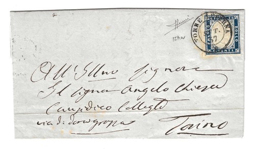 1860 sardegna piego lettera - 1860,
