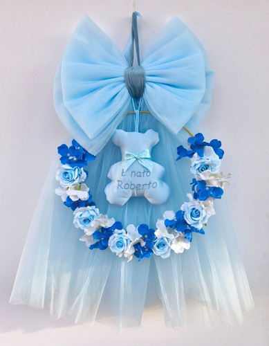 Fiocco nascita tulle - nascita,