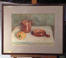 Carla Paroli Rienzi, natura morta, acquerello 1989 cm35 x cm 46