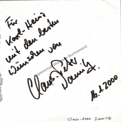 Autografo originale