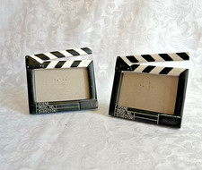 Set 2 mini cornici per film cartoncino segnaposto regista ardesia