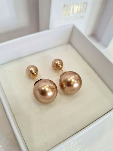 Orecchini sfera colore oro - a,