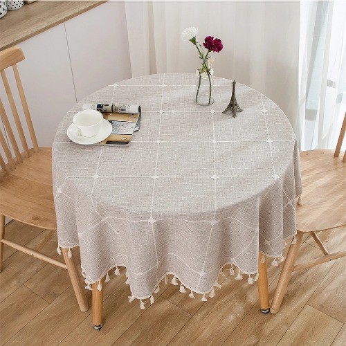 Tovaglia rotonda jacquard - , a