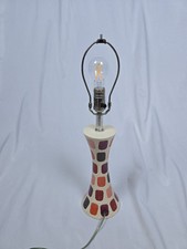 Lampada ceramica MCM metà secolo moderna astratta Jill Rosenwald art deco retrò vintage