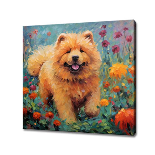 Quadro chow cane cucciolo - chow,