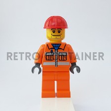 LEGO Minifigures - 1x cty113 - Construction Worker - Town Omino Minifig Set 7633