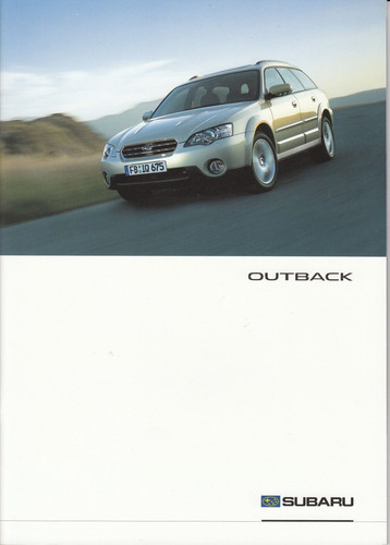 Brochure subaru outback - brochure,