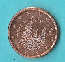 SPAGNA 1 CENT DI EURO 2011 Cattedrale Santiago De Compostela, qFDC #m1304