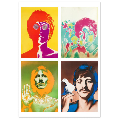Poster beatles riproduzione - poster, beatles,