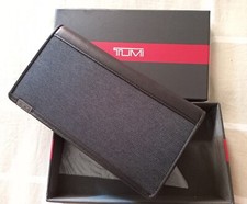 Portafogli Portafoglio Donna Tumi Zip Cerniere Canvas E Pelle