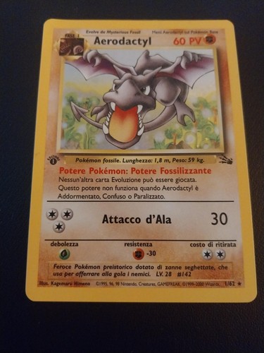 Pokèmon aerodactyl ed - 1^,