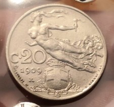 20 Centesimi 1909 Libertà