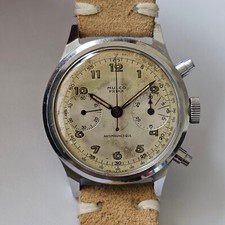 MULCO-PRIMA-CRONO-ACCIAIO-RUOTA A COLONNE-WATERPROOF-VALJOUX 22-SPILLMAN-FIRMATO