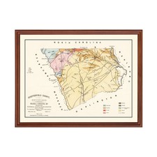 Vecchia mappa della contea di