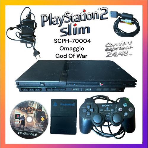 Console playstation ps2 slim - console,