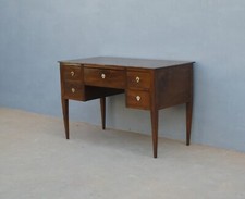 Scrittoio scrivania 5 cassetti st.Luigi XVI in noce, '800 - L 130,5 x P 62,5 cm!