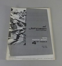 Catalogo Parti OMC Johnson Fuoribordo 4 CV Modelli Anno 1970