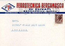 BERGAMO - FERROTECNCA BERGAMASCA -F.LLI CLIVATI -CARRELLI E SOLLEVATORI
