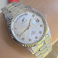 Orologio automatico uomo ENICAR Ref:2169.53.37 giorno/data swiss made