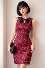 Abito da cocktail floreale