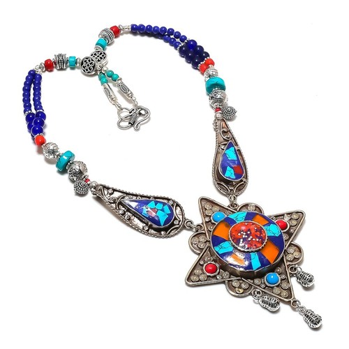 Collana corallo turchese