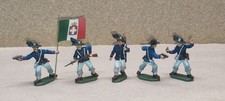 Soldatini  Coma Bersaglieri 1/32 Plastic Painted G. Berselli 5 Pezzi