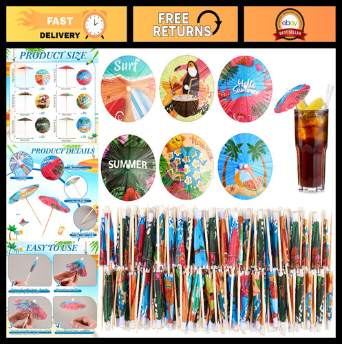 300 pezzi mini ombrelli - mini, da