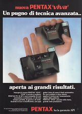 Anni ' 80 * Pubblicità Originale "Pentax "Viva" Fotocamera, Un Pugno di Tecnica