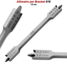 Altimetro Calibro per Brackets Misuratore Posizionamento Attacchi Ortodonzia 018