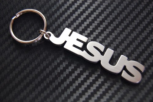 Jesus keyring keychain key - keyring,