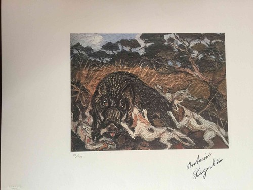Antonio ligabue litografia - antonio,