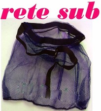 RETINO PORTA PESCI DA CINTA RETE PESCA SUBACQUEA SUB MAGLIA FITTA IDRO 