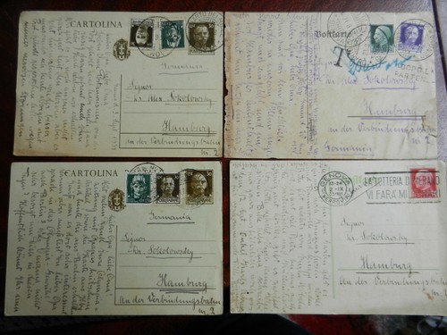 20058 lotto 4 cartoline - di,