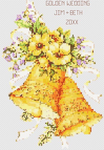 Punto croce matrimonio - croce,
