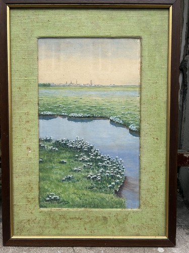 Vecchio acquarello quadro - vecchio,