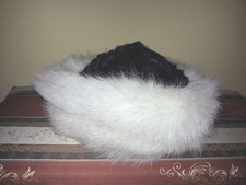 Cappello pelliccia bicolore