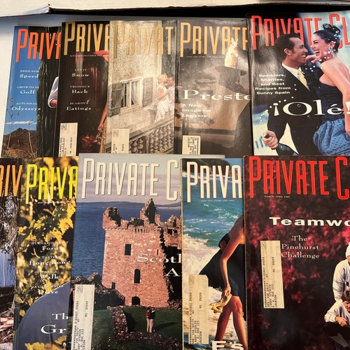 Private clubs vtg magazines - private,