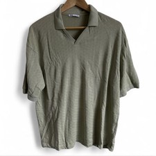 Polo Zara uomo verde grande