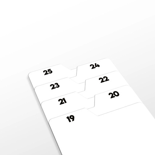 Divisori numerici base 25 - numerici,