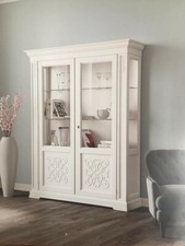 VETRINA IN LEGNO MASSELLO CON