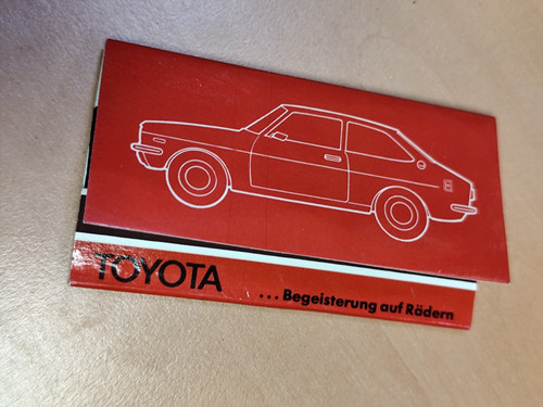 Toyota 1000 fiammiferi omaggio - toyota,
