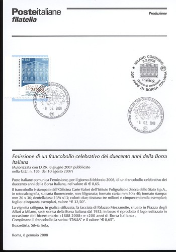 Italia 2008 borsa italiana - italia,