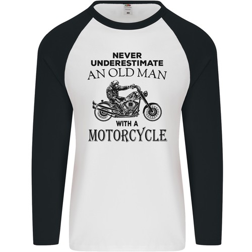 Old man con una moto - old,