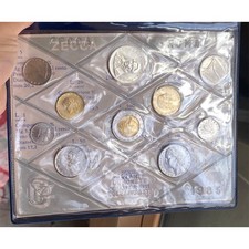 DIVISIONALE 1985 CON 1 ARGENTO 500 LIRE MANZONI 10 VALORI FIOR DI CONIO UNC