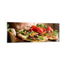 Quadro su Vetro 90x30cm Pizza