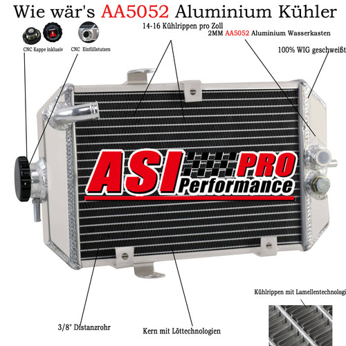 Radiatore racing alluminio per