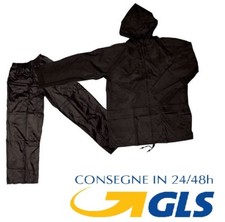 COMPLETO TUTA ANTIPIOGGIA IMPERMEABILE MOTO SCOOTER E BICI TAGLIA UNICA